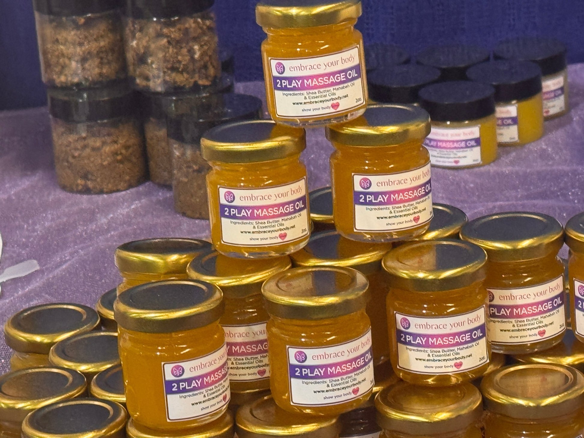 2Play Massage Oil - Natural Relaxation - Embrace your body LLC