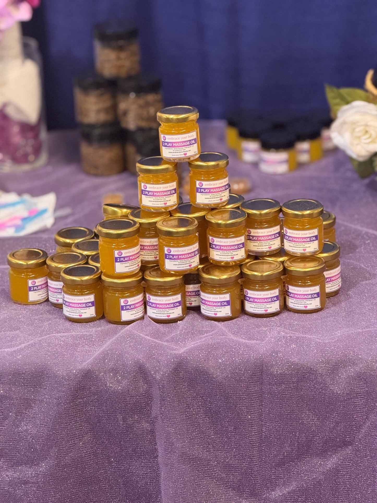 2Play Massage Oil - Natural Relaxation - Embrace your body LLC