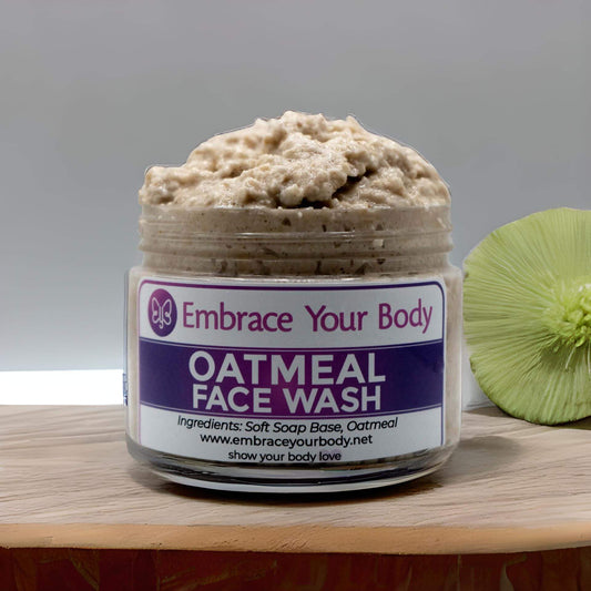 Oatmeal & Black Soap Facial Wash – Natural Cleanser - Embrace your body LLC